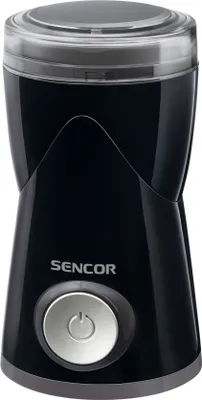Produktbild von SENCOR SCG 1050BK Elektrický mlýnek, zásobník na 50 gramů, nastavení jemnosti, bezpečnostní pojistka, protiskluzové nožky, příkon 150 W