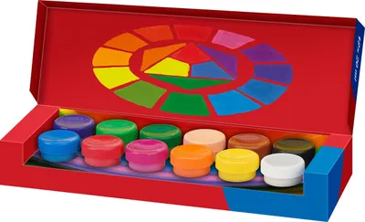 Productafbeelding van FABER-CASTELL - Gouacheverfset, 12 tempera-verfjes, elk 20 ml