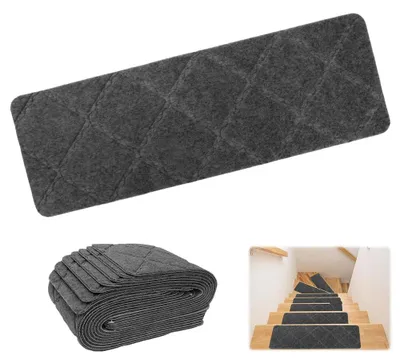 Produktbild von Rutschfeste Treppenmatten 55x19cm - Selbstklebende Treppenmatten für Sicherheit und Komfort