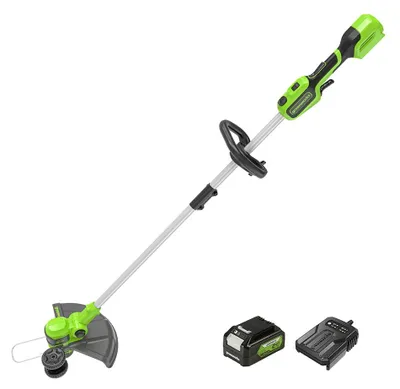 Produktbild von Greenworks 24V Akku Rasentrimmer für kleine bis mittelgroße Gärten, 30 cm Schnit