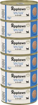 Obrázek produktu pro Applaws konzerva Tuňák a krab 6 × 70 g