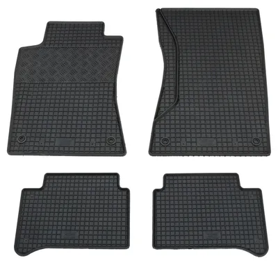 Gummifußmatten Set für Mercedes E-Klasse W211 + S211 (2002-2008), 4-teilig