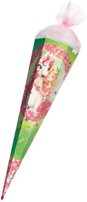 Immagine prodotto di ROTH 678884 Cono scuola felicità unicorno - quadrato, 85 cm, effetto glitterato