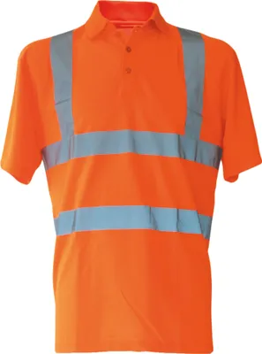 Produktbild von Korntex KXPOLO | Herren Hi-Viz Arbeits Polo Shirt Basic EN ISO 20471 - Farbe: Signal Orange - Größe: 4XL
