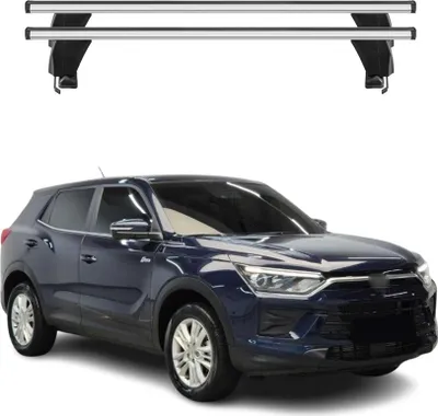 Produktbild von Menabo Dachträger Grundträger für Ssangyong Korando mk4 2019-2025 Alu Grau 2tlg