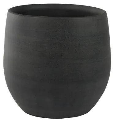Produktbild von Steege Pflanztopf - moderner Look - schwarz - 36 x 32 cm