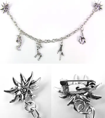 Produktbild von Ansteck Charivari Kette mit Edelweiß