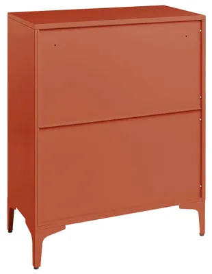 Produktbild von BELIANI Kommode Goldbraun aus Stahl mit 4 Schubladen Industrial Style Schrank für Homeoffice Schlafzimmer Aufbewahrung Stauraum