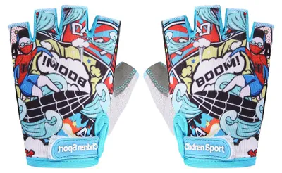 Produktbild von Kinder-Halbfingerhandschuhe, atmungsaktive fingerlose Fahrradhandschuhe