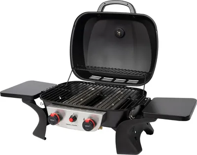 Produktbild von ProfiCook Gasgrill mit 2 Edelstahlbrennern, Tischgrill inkl. Gasdruckminderer und Gasschlauch, mit Temperaturanzeige - PC GG 1261
