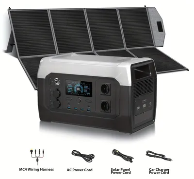 Immagine prodotto di Centralina portatile – Generatore solare – Batteria per campeggio – Alimentatore di emergenza – Sistema di alimentazione per attività all'aperto