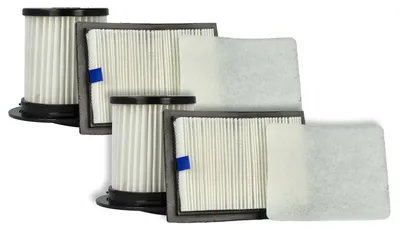 Produktbild von vhbw 2-tlg. Filter-Set kompatibel mit Dirt Devil M2725-3, M2725-2 Staubsauger - 2x Abluft-Filter, 2x Vormotor-Filter, 2x Lamellen-Zentralfilter