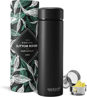 Produktbild von Thermosfles mit Fruchteinmischer - BPA-frei - 450 ml - Stahl