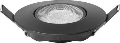 Produktbild von C-Light LED Einbaustrahler Schwarz schwenkbar 230V 4,5W warmweiss 380 Lumen 3000K