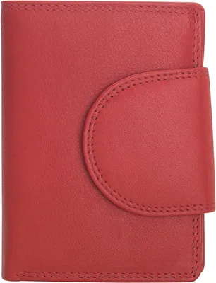Produktbild von Geldbörse Damen Leder Wiener Schachtel Minibrieftasche mit Münzfach 11 Kartenfächer Sichtfächer RFID-Schutz Portemonnaie klein kompakt elegant