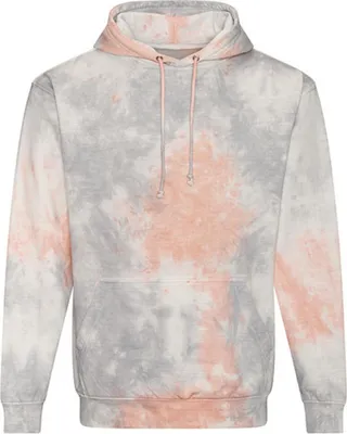 Image de Just Hoods JH022 | Hoodie Tie-Dye - Sweat à capuche - Couleur : Grey Pink Marble - Taille : M