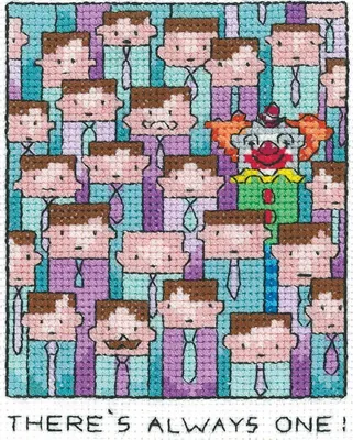 Image de Heritage Point de Croix Set Aida "Immer eins", modèle à compter, SHAO1460-A, 9x11,5cm