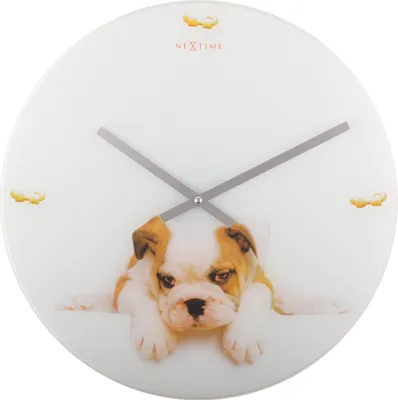 Produktbild von NeXtime #Puppy Wanduhr , 8136
