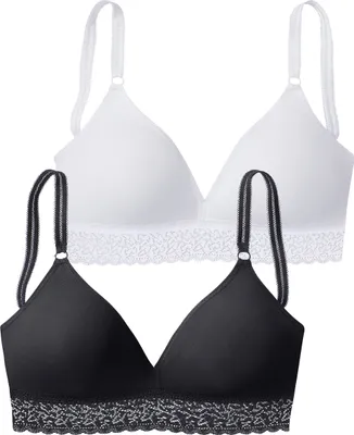 Produktbild von PETITE FLEUR Bralette-BH schwarz+weiß Größe 70 AA