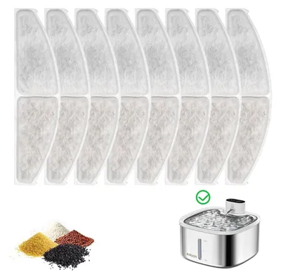 Produktbild von 8er Pack Ersatzfilter für Katzentrinkbrunnen, kompatibel mit W04