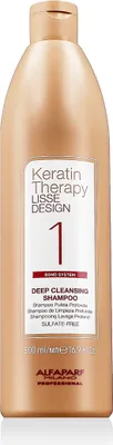 Obrázek produktu pro Alfaparf Milano Keratin Therapy Lisse Design Deep Cleansing Shampoo 1 Bond System 500ml