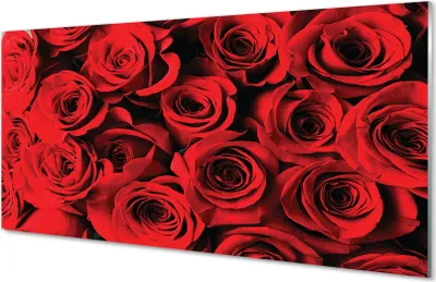 Produktbild von Glasbilder 140x70 Wandkunst Rosen