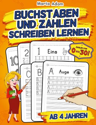Produktbild von Buchstaben Und Zahlen Schreiben Lernen Ab 4 Jahren
