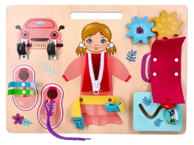 Zdjęcie produktu dla Zawieszka edukacyjna Montessori, tablica edukacyjna - Anička, Adam Toys