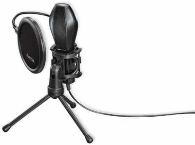 Produktbild von Hama MIC-USB Stream, 50 - 16000 Hz, 2200 Ohm, Kabelgebunden, USB, Schwarz, 2 m