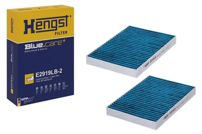 Imagen del producto de Filtro de habitáculo HENGST E2919LB-2, filtro de polen, compatible con MERCEDES-BENZ Clase S (sedán, modelo W221), con carbón activado