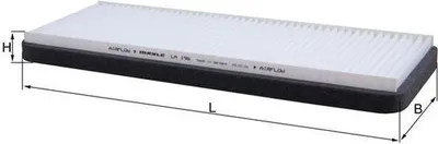 Produktbild von MAHLE Innenraumfilter LA 196 Pollenfilter für RENAULT ESPACE IV (JK0/1)