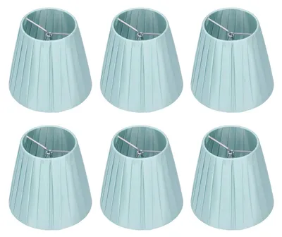 Stoff-Lampenschirm, 6 Stück, 8,9 x 14,9 cm, für kleine Glühlampen