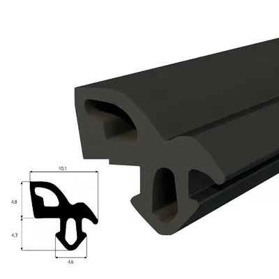 Produktbild von DQ-PP Fensterdichtung Gummidichtung Dichtung Fenster Länge: 100cm ; UOS-1560