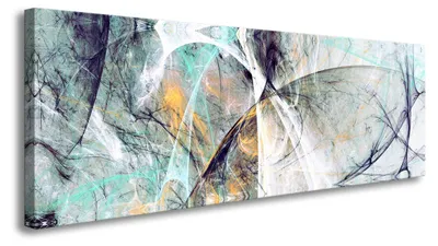 Produktbild von Visario Leinwandbild Abstrakte Fantasie 120x40 cm – Bild Wandbild Kunstdruck, aufhängfertig, Echtholzrahmen, Zackenaufhänger, Art. 5751