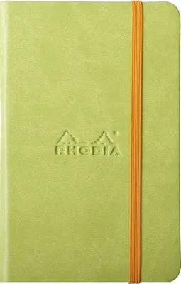 Produktbild von Rhodia Book Rhodiarama A6 96Bl liniert anis