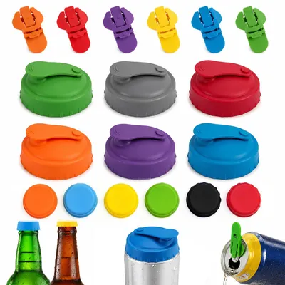 18er Set Silikondeckel, wiederverwendbar, für Dosen & Flaschen