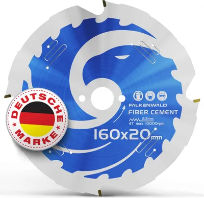 Produktbild von Ø 165x20mm - Gipskarton / Faserzement - 4 Zähne