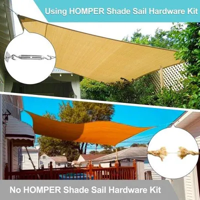 Image de Kit de fixation pour parasol en acier M6, pour parasols triangulaires, carrés et rectangulaires, accessoires