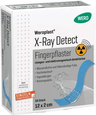 Produktbild von Weroplast X-Ray Detect Fingerpflaster, 50 Stk/Pkg