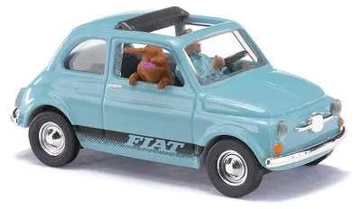 Immagine prodotto di Busch 48735 - 1/87 - Fiat 500 con conducente e cane - Nuovo