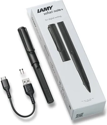 Image de Stylet Lamy 4A0 Safari Note+ tout noir, pour tablette et iPhone, noir, Allemagne