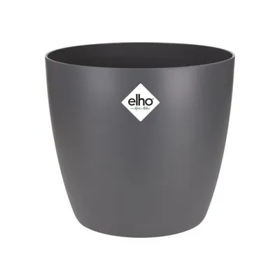 Image de elho brussels Rond 25cm Cache-pot - anthracite