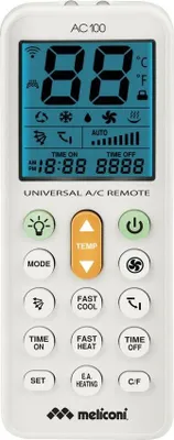 Immagine prodotto di Meliconi AC100 Telecomando per Condizionatori Bianco