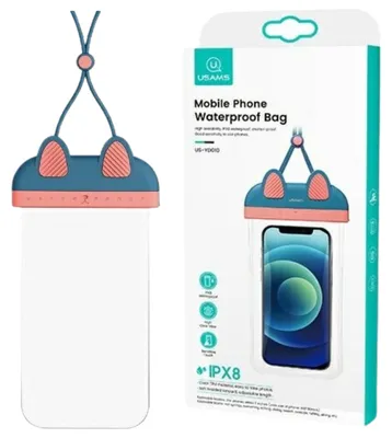 Image de Usams Waterproof Case 7 Yd010Blue Pink/Blue Pink Fsd1001