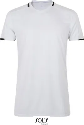 Produktbild von SOLs Teamsport 01717 | Herren Classico Contrast Shirt / Atmungsaktiver Polyester - Farbe: White/Black - Größe: S