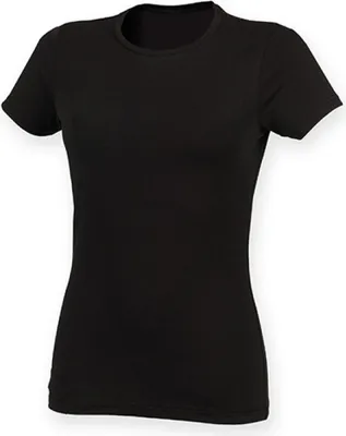 Obrázek produktu pro SF Women SK121 | Dámské elastické tričko Feel Good / soft feel - Barva: černá - Velikost: L