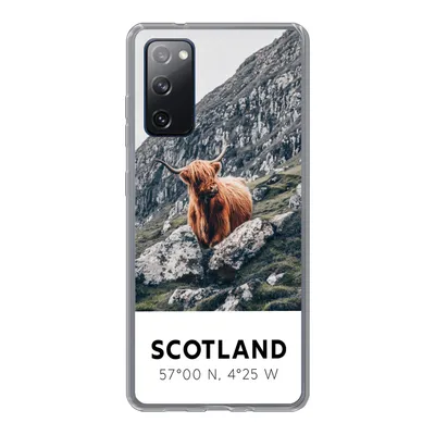 Produktbild von MuchoWow® Handyhülle Schutzhülle Hülle für Samsung Galaxy S20 FE Schottland - Schottische Highlander - Berge Silikon Softcase Handy Hülle - Abdeckung