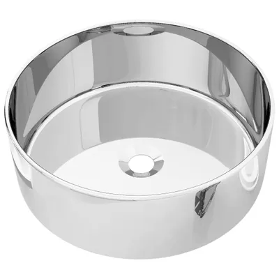 Produktbild von vidaXL Waschbecken 40 x 15 cm Keramik Silbern
