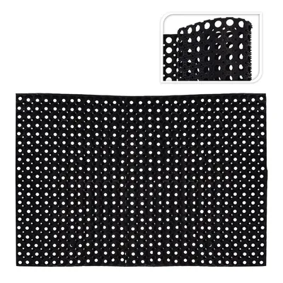 Produktbild von Gummi-Türmatte 120x80x1,2cm Schwarz Fußmatte Fußabtreter Türvorleger Fussmatte