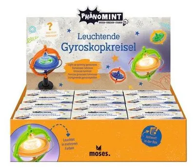 Produktbild von Gyroskopkreisel PhänoMINT, leuchtend, farblich sortiert